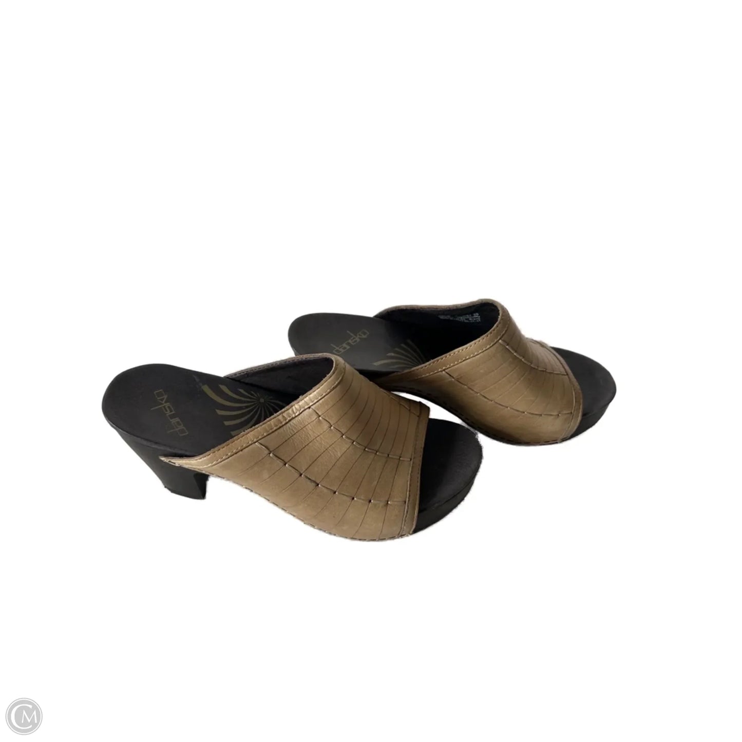 Sandals Heels Block By Dansko In Tan, Size: 7.5