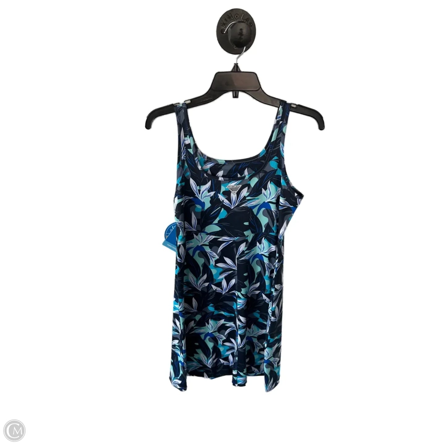 Dress Casual Short By Columbia In Blue & Grey, Size: M