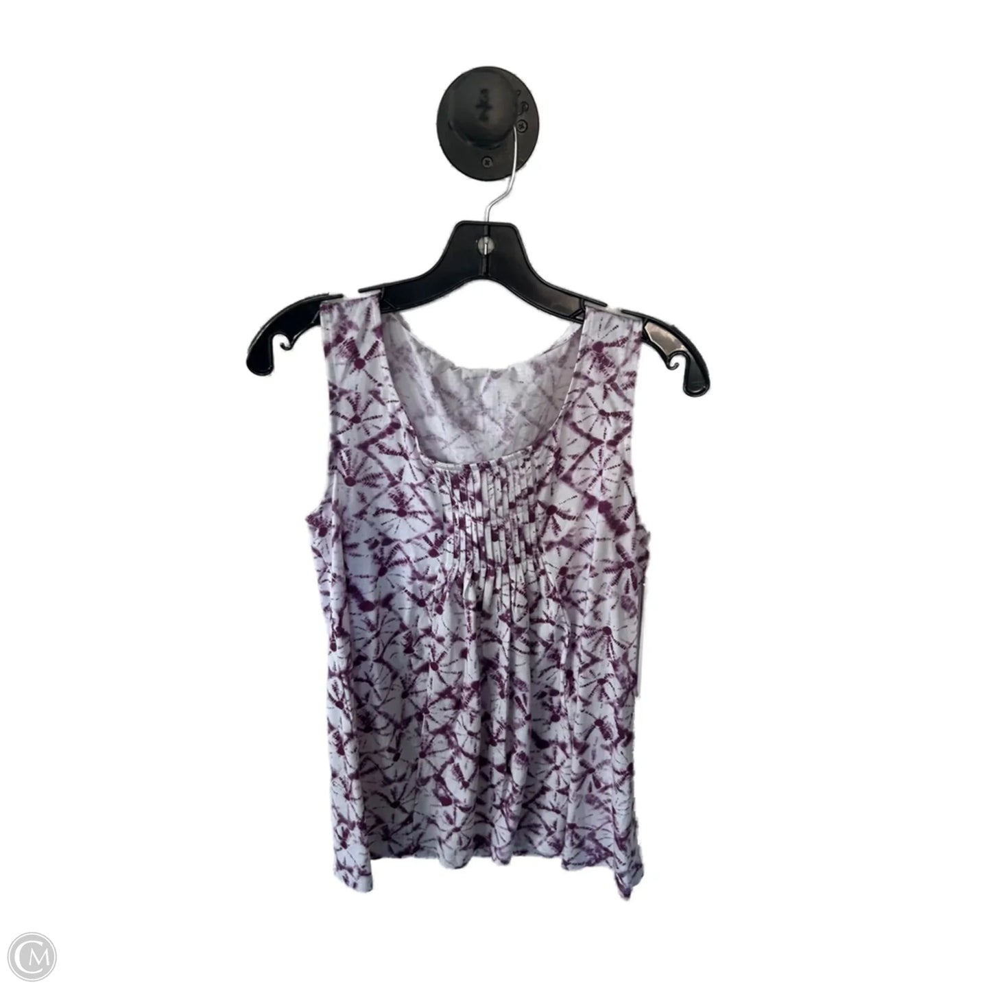 Top Sleeveless By J. Jill In Purple & White, Size: Sp