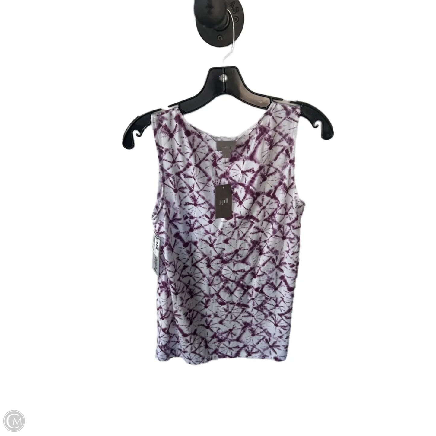 Top Sleeveless By J. Jill In Purple & White, Size: Sp