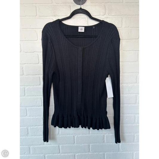 Sweater Cardigan By Cabi In Black, Size: L