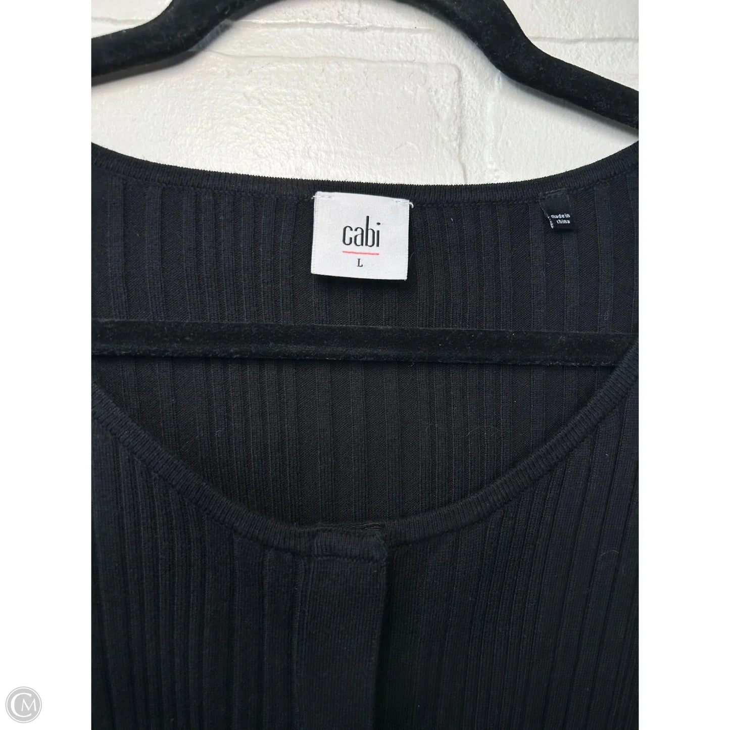 Sweater Cardigan By Cabi In Black, Size: L