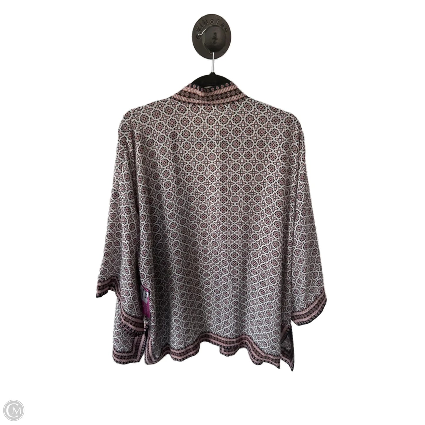 Kimono By Max Studio In Black & White, Size: 2x