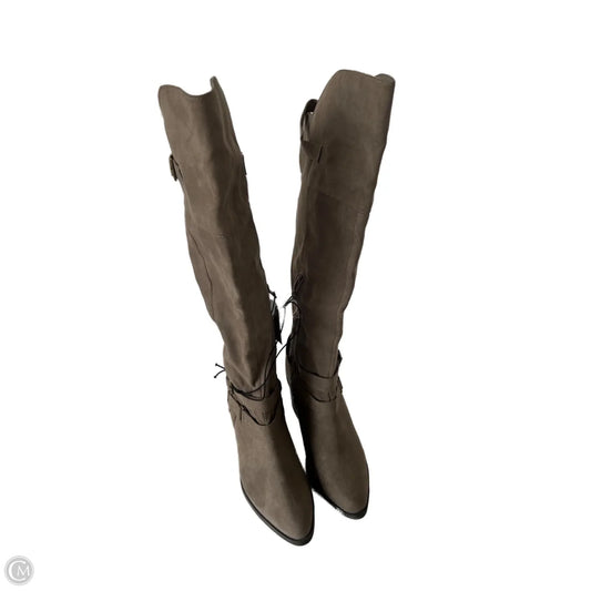 Boots Knee Heels By Maurices In Brown, Size: 7.5
