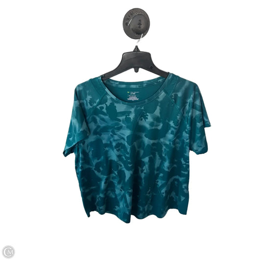 Athletic Top Short Sleeve By Tek Gear In Green, Size: Xxl