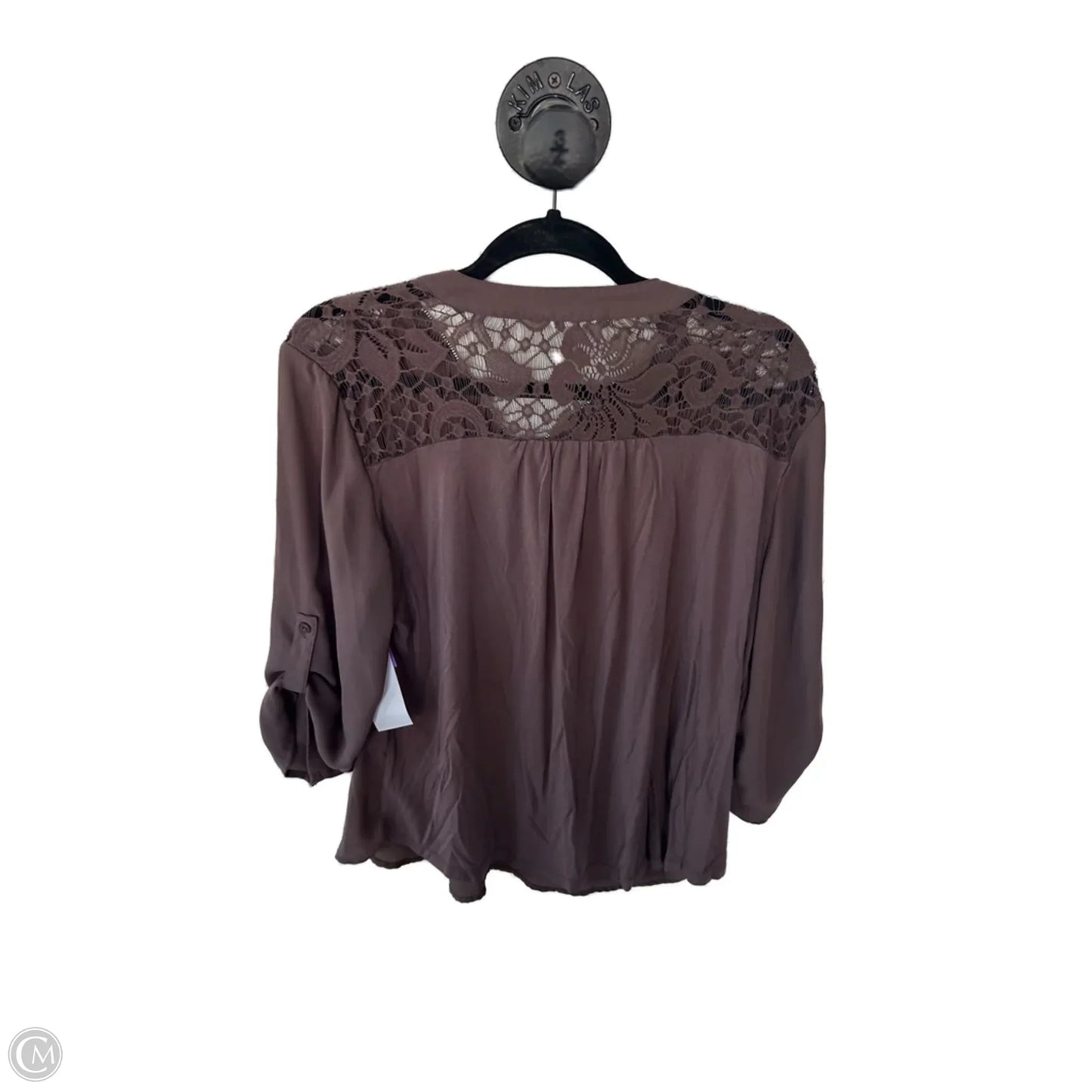 Top 3/4 Sleeve By Maurices In Brown, Size: L