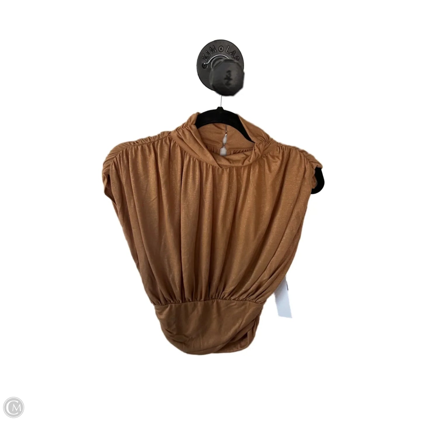 Top Short Sleeve By Maeve In Gold, Size: S