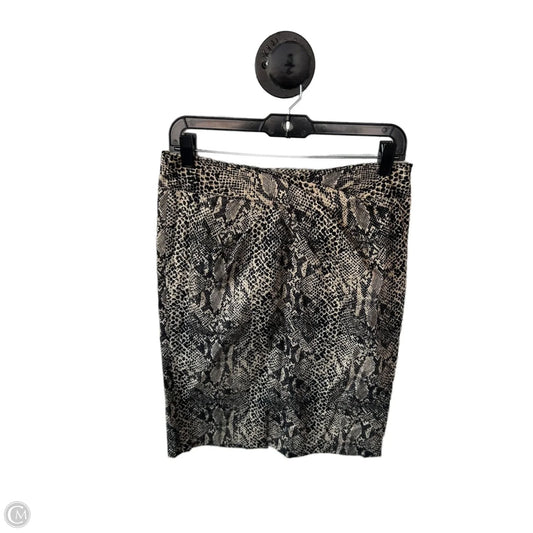Skirt Midi By Michael By Michael Kors In Snakeskin Print, Size: 6