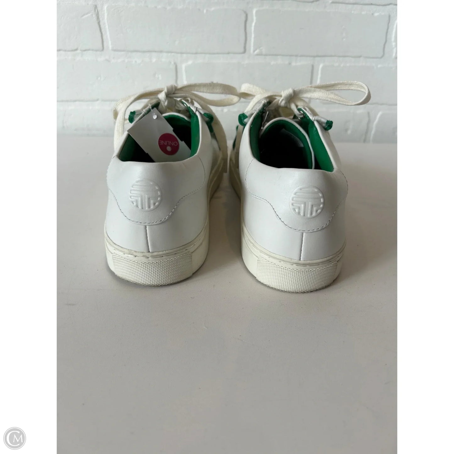 Shoes Designer By Tory Burch In Green & White, Size: 10