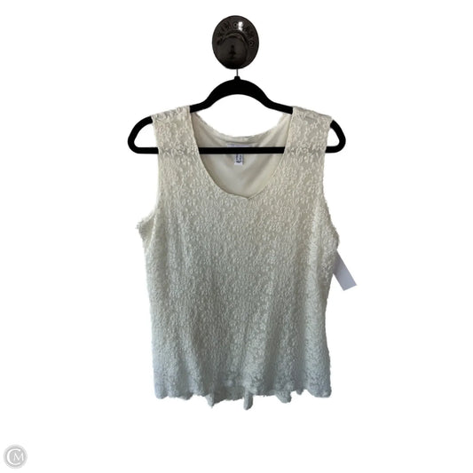 Tunic Sleeveless By Susan Graver In Floral Print, Size: L