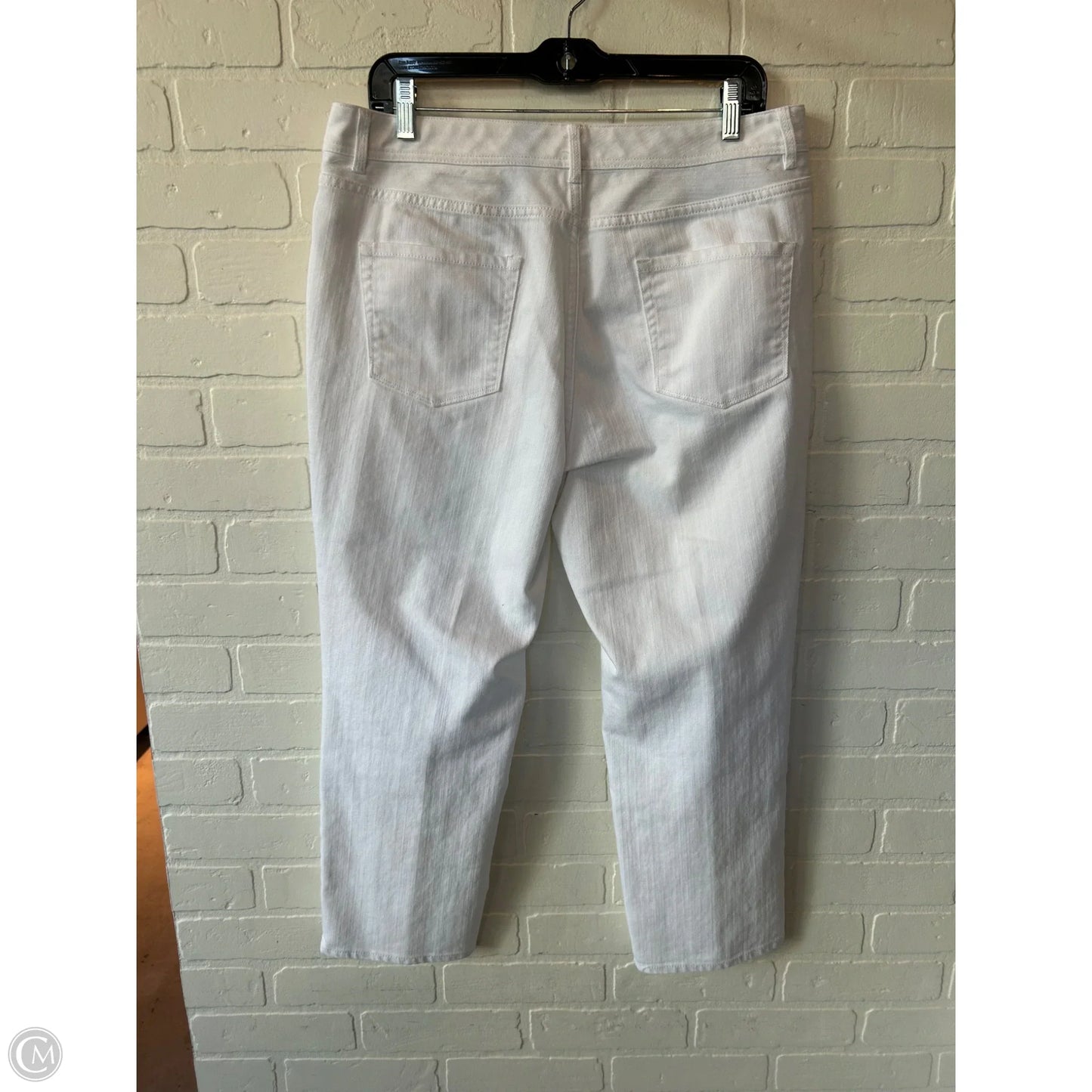 Jeans Straight By Coldwater Creek In White Denim, Size: 14p