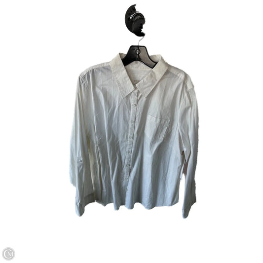 Top Long Sleeve By Sonoma In Ivory, Size: 1x