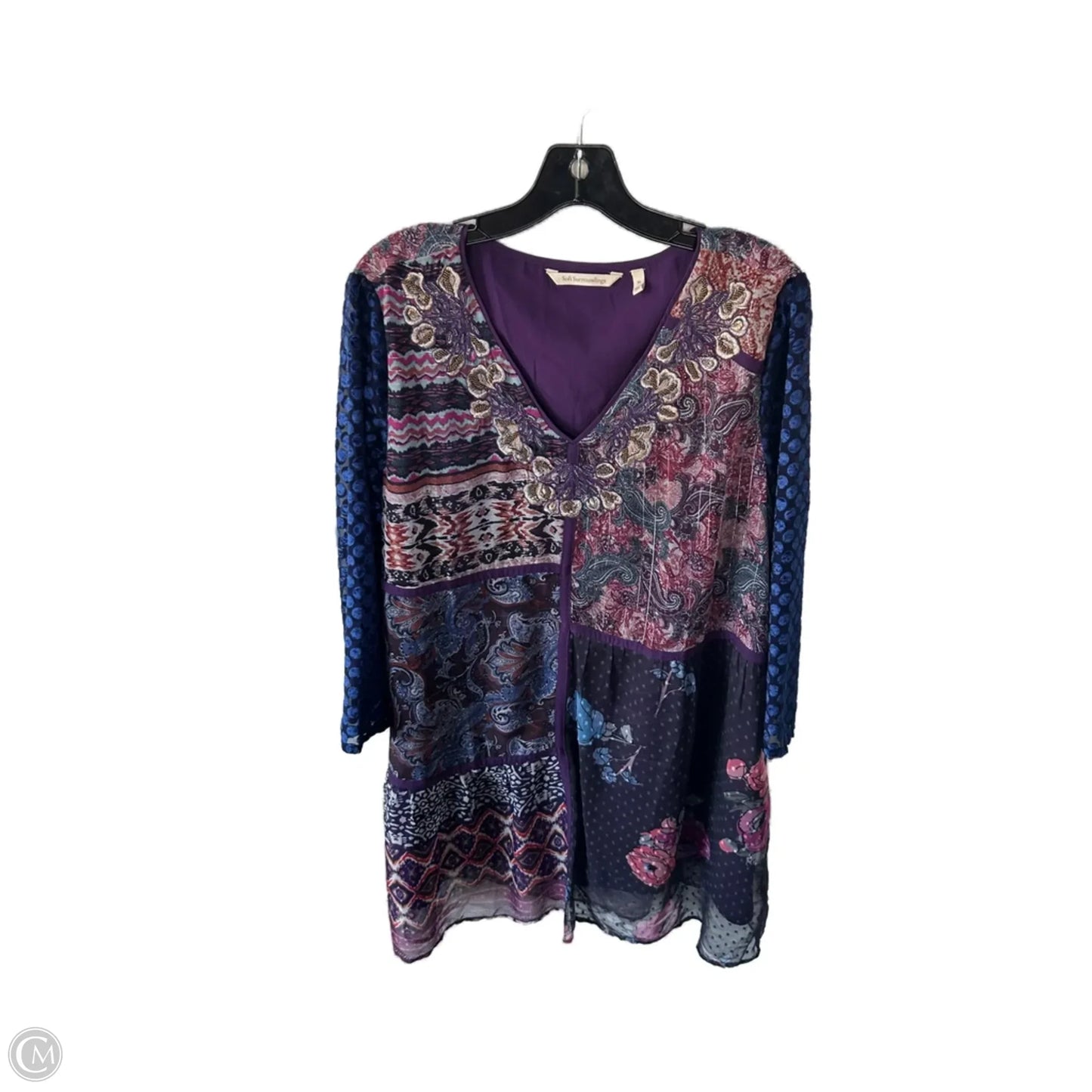 Dress Casual Short By Soft Surroundings In Multi-colored, Size: Xl