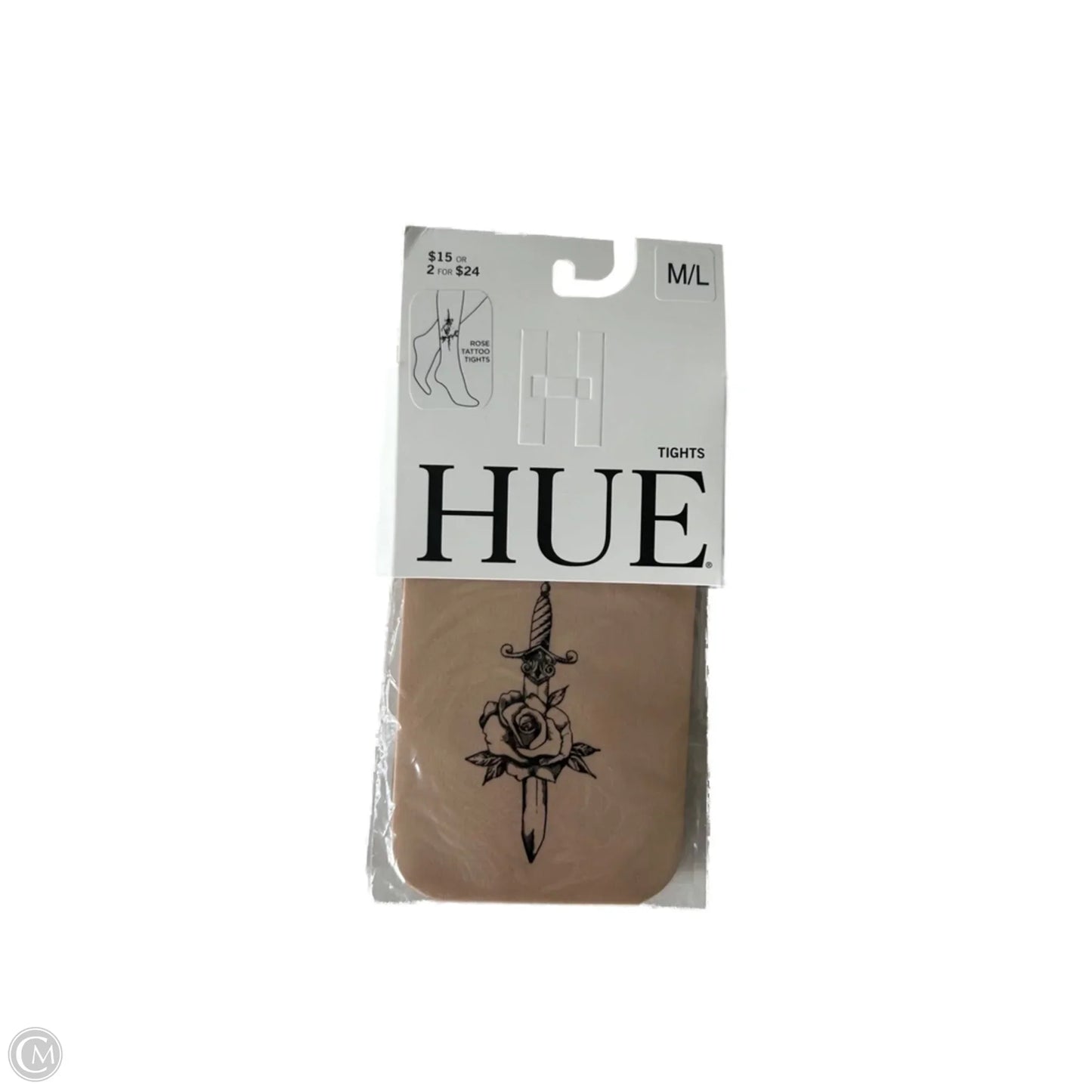 Tights By Hue In Tan, Size: M