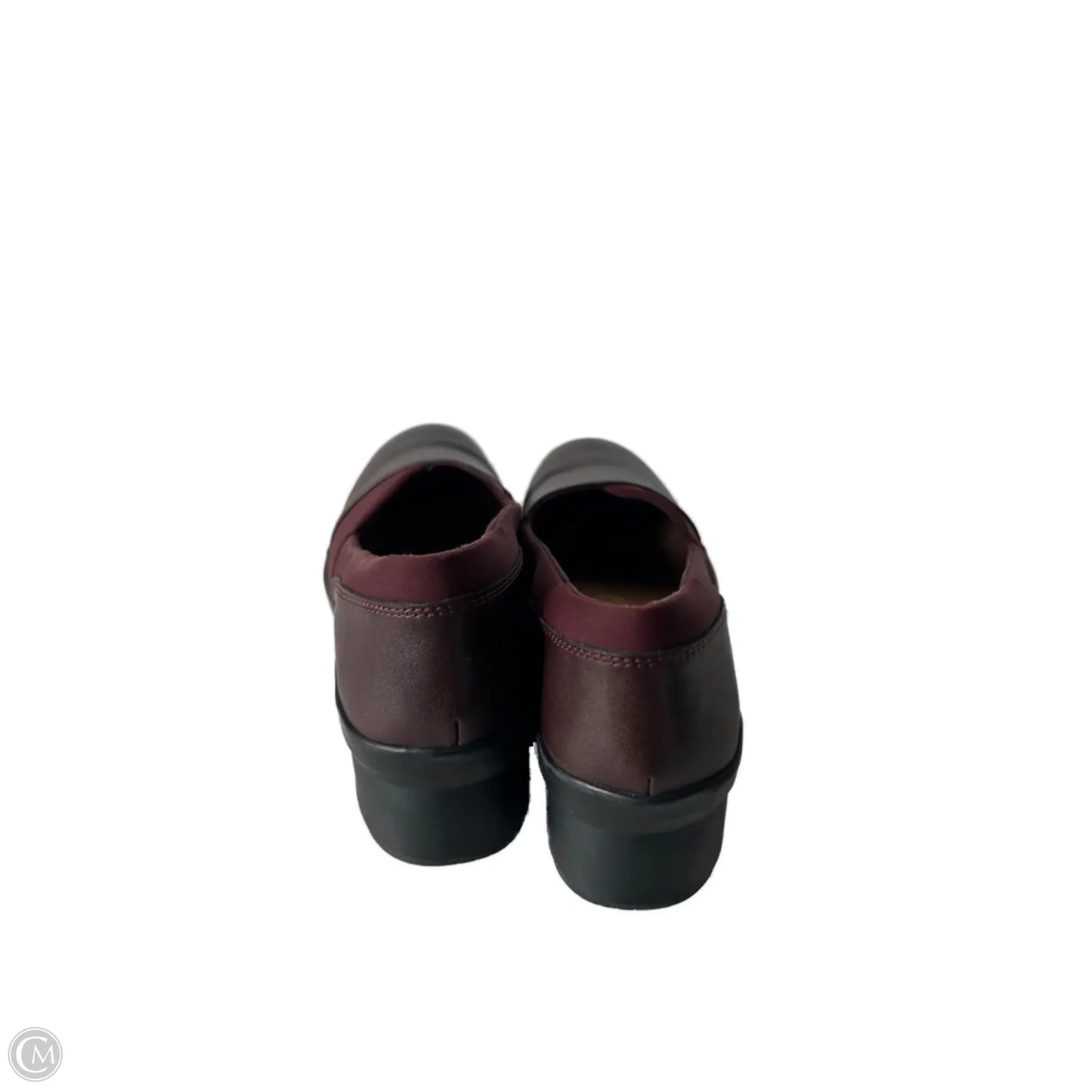 Shoes Heels Wedge By Clarks In Red, Size: 5.5