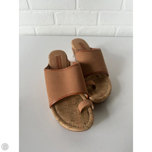 Sandals Heels Wedge By Donald Pliner In Brown, Size: 7.5