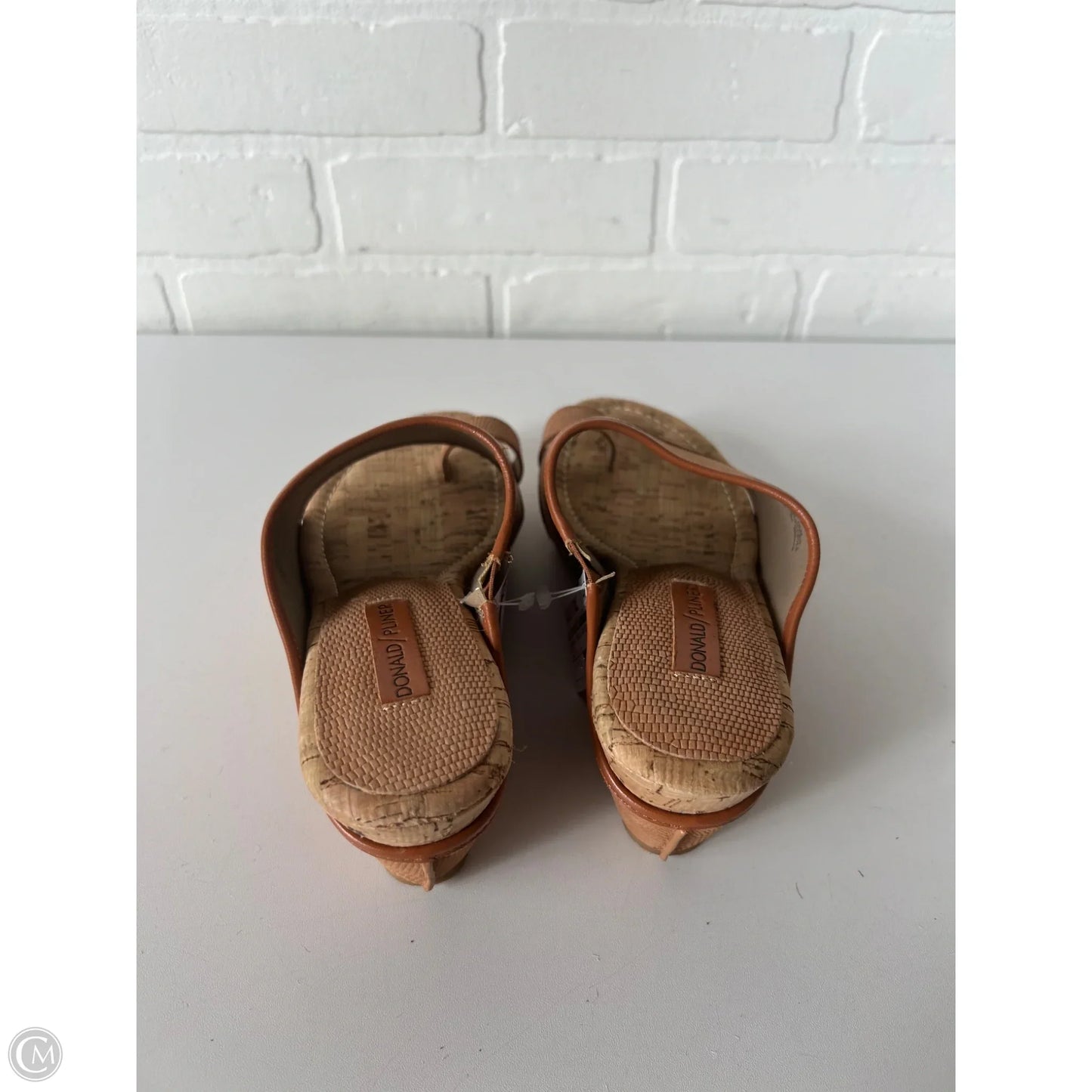 Sandals Heels Wedge By Donald Pliner In Brown, Size: 7.5