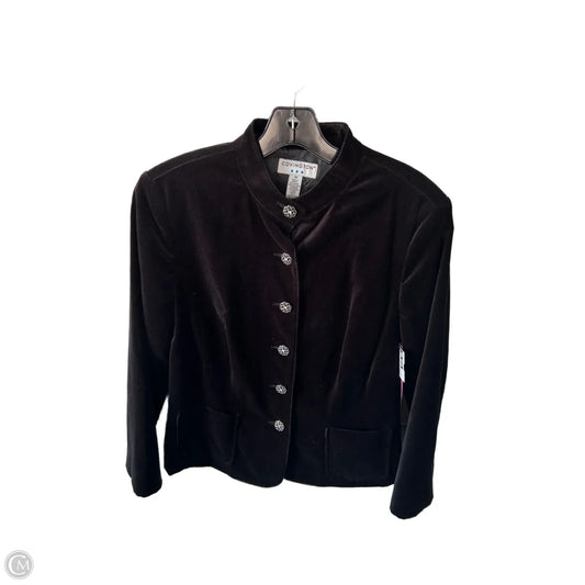 Blazer By Covington In Black & Silver, Size: M