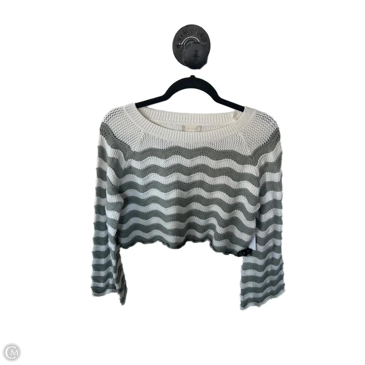 Sweater By Altard State In Cream & Green, Size: L