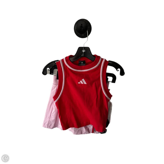 Athletic Shorts 2pc By Adidas In Pink & Red, Size: Xs