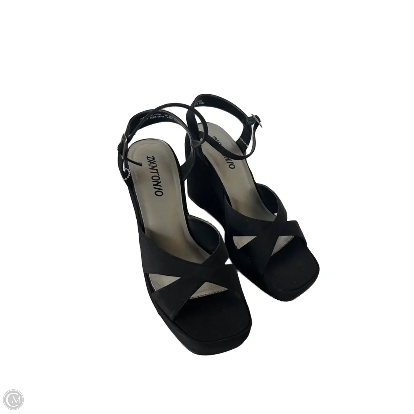 Sandals Heels Wedge By Cmc In Black, Size: 7
