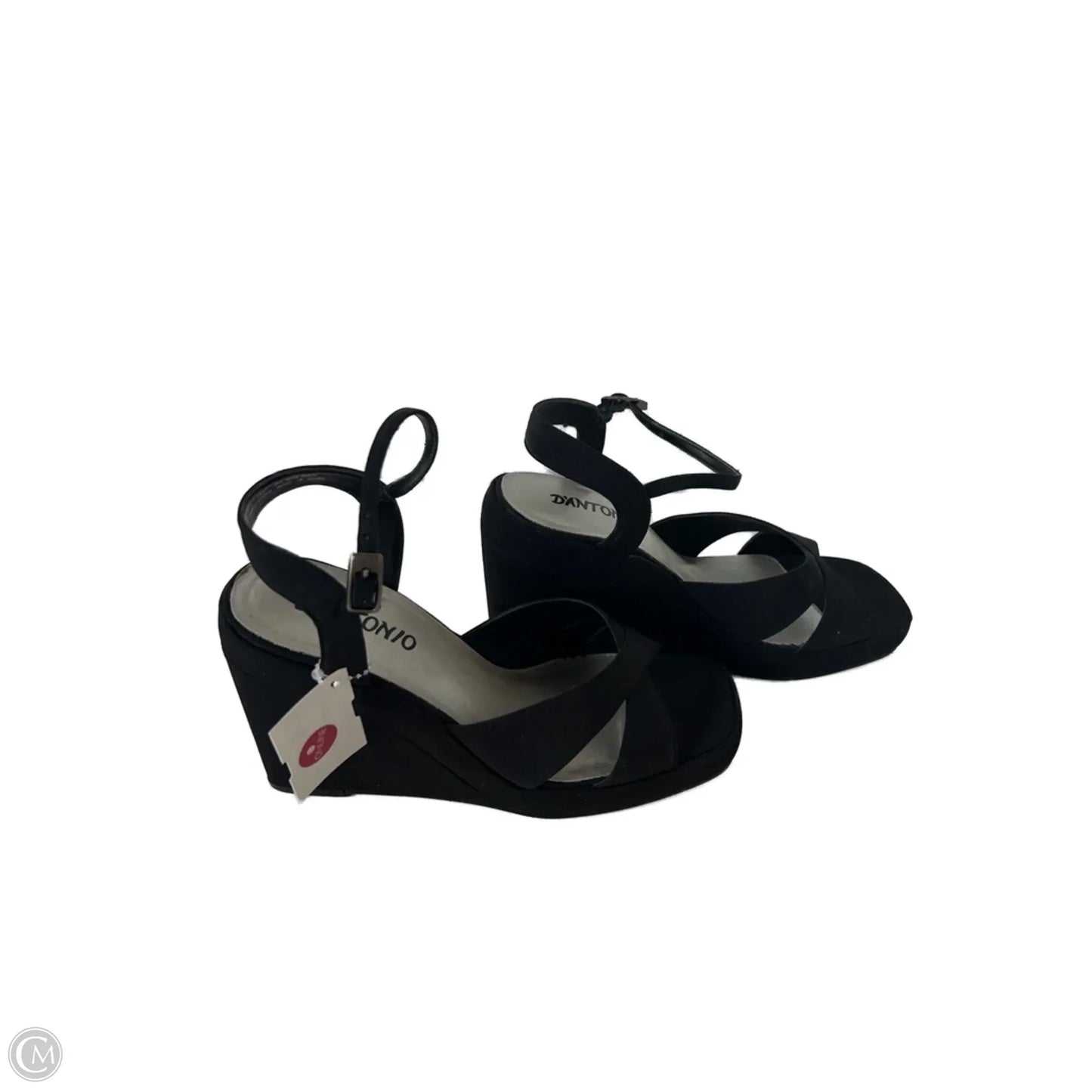 Sandals Heels Wedge By Cmc In Black, Size: 7