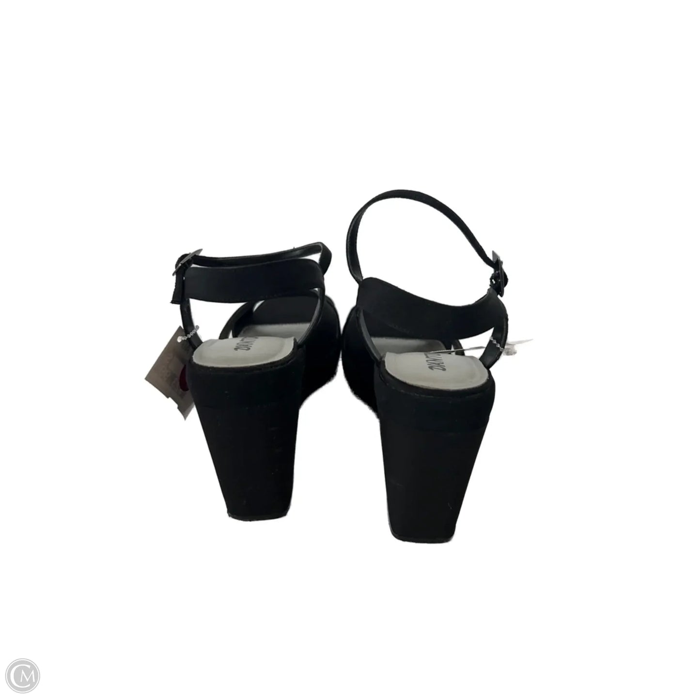Sandals Heels Wedge By Cmc In Black, Size: 7