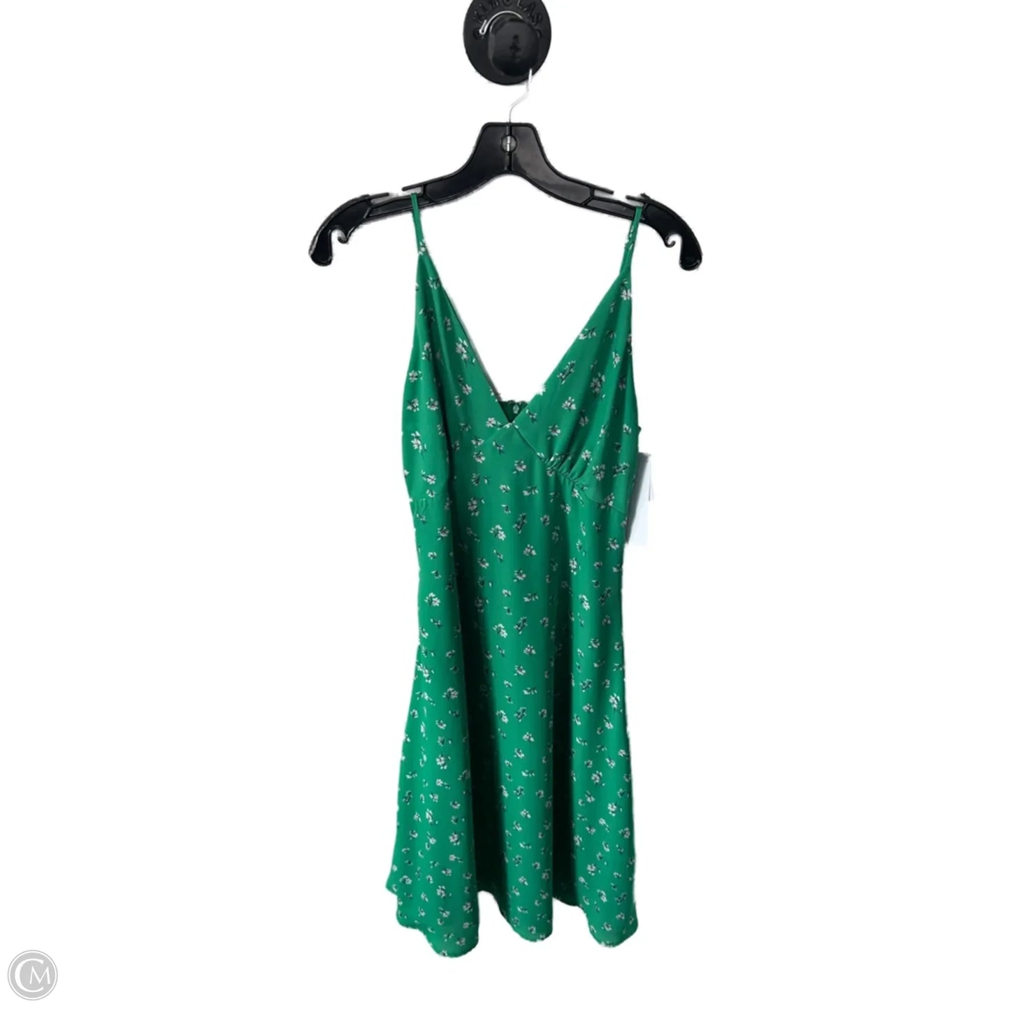 Dress Casual Midi By Clothes Mentor In Green & White, Size: M