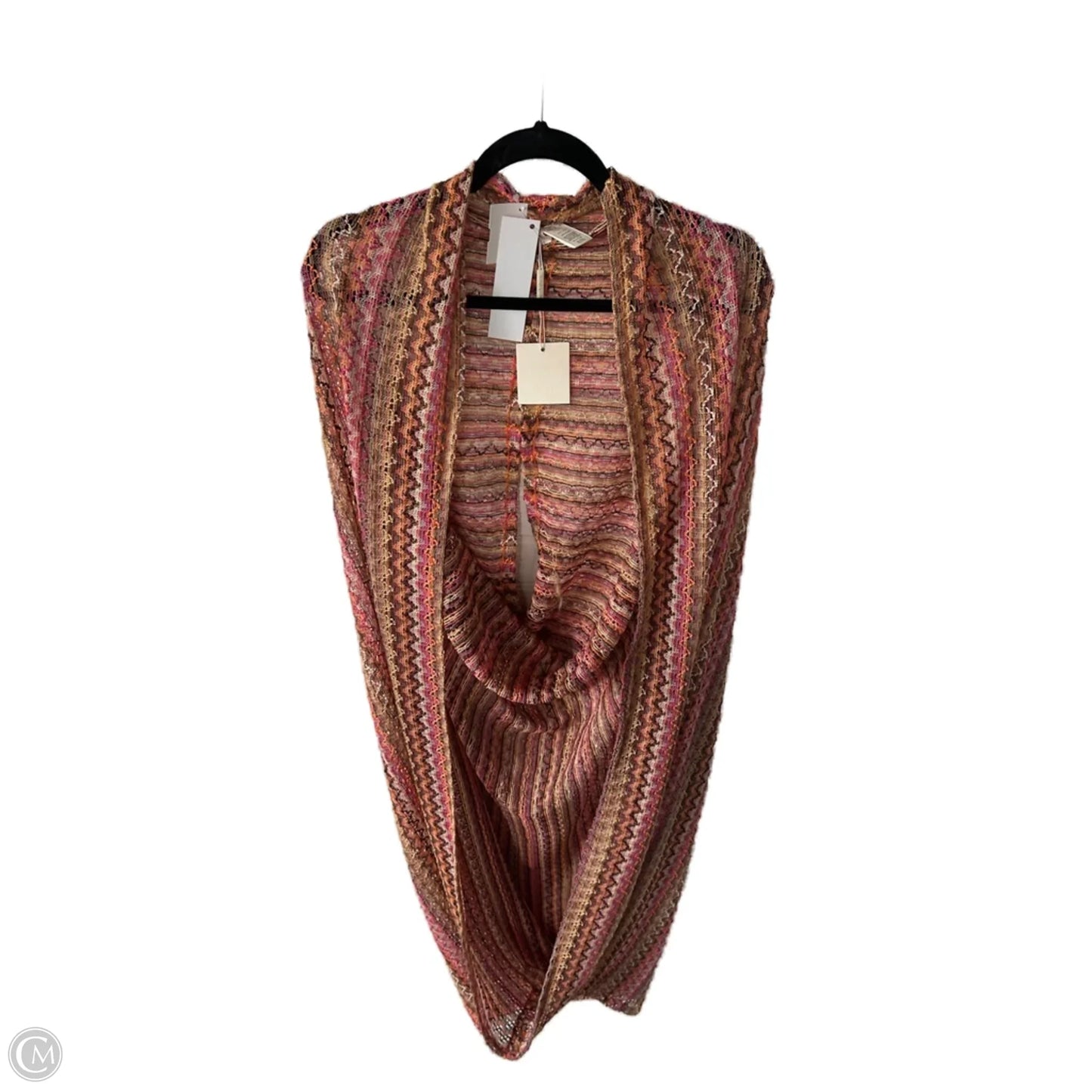 Shawl By Do Everything In Love In Brown & Orange, Size: Osfm