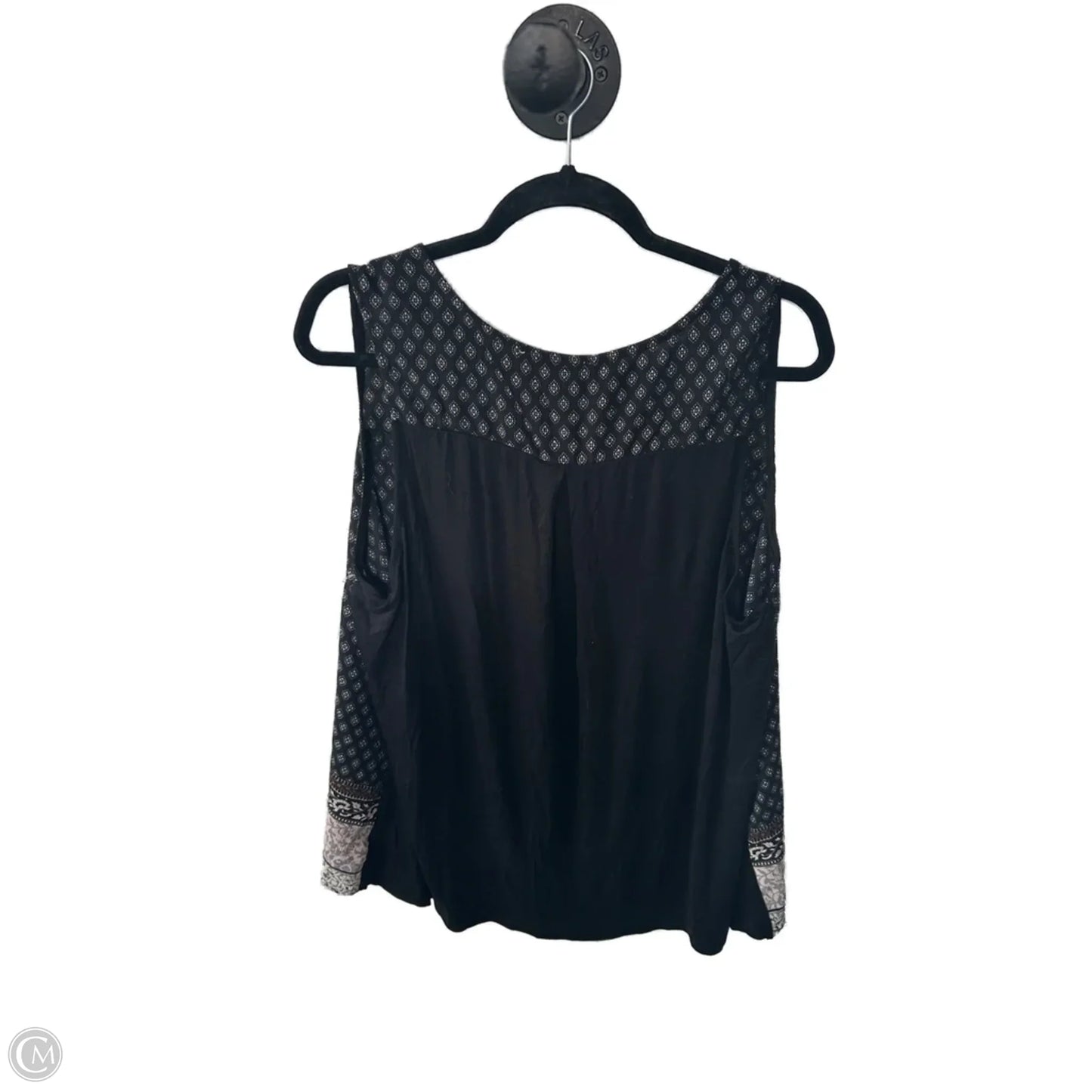 Top Sleeveless By Clothes Mentor In Black & Cream, Size: 2x