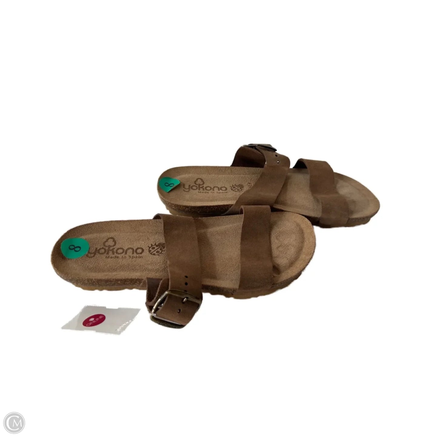 Sandals Flats By Clothes Mentor In Brown, Size: 8