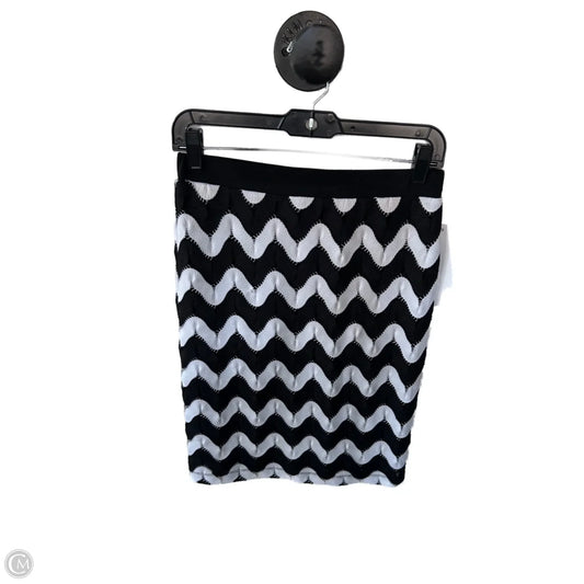 Skirt Mini & Short By Sunny Leigh In Black & White, Size: 2