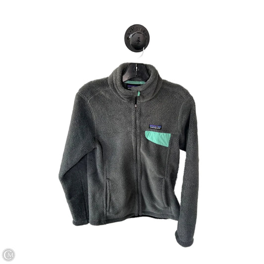 Jacket Fleece By Patagonia In Grey, Size: M