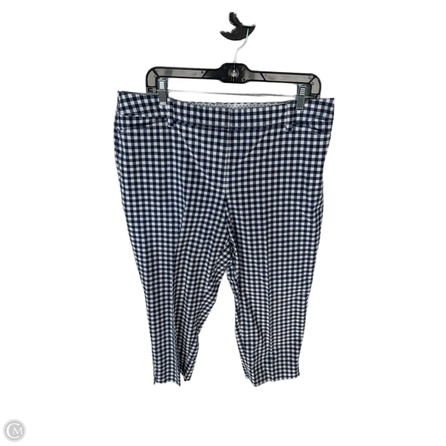 Pants Cropped By Talbots In Blue & White, Size: 14p