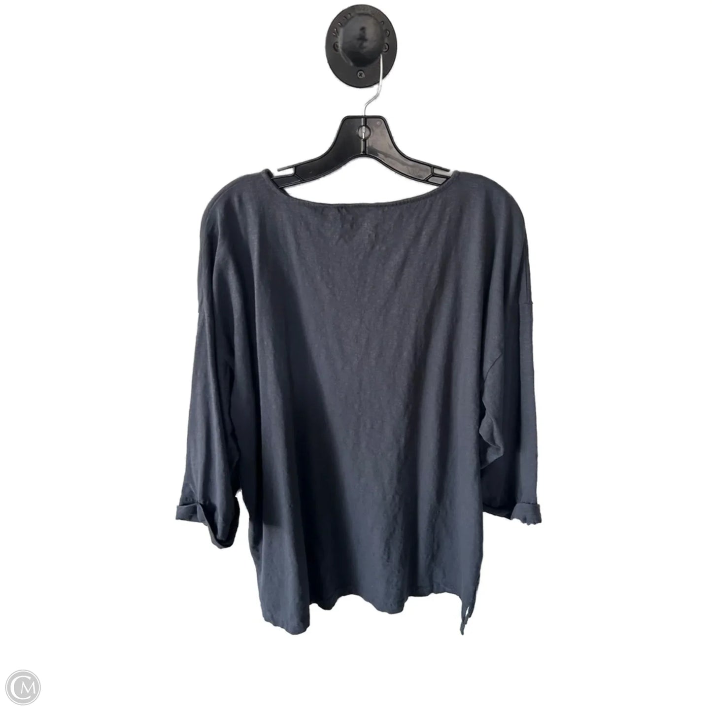 Top Short Sleeve By Pure Jill In Grey, Size: L