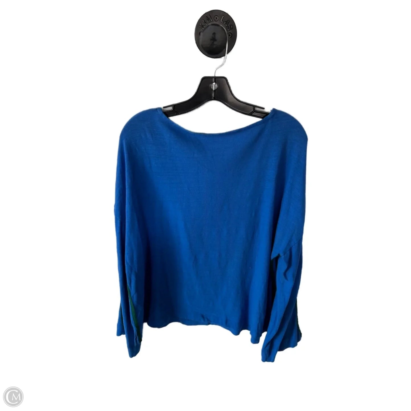 Top Long Sleeve By Loft In Blue & Green, Size: Xl
