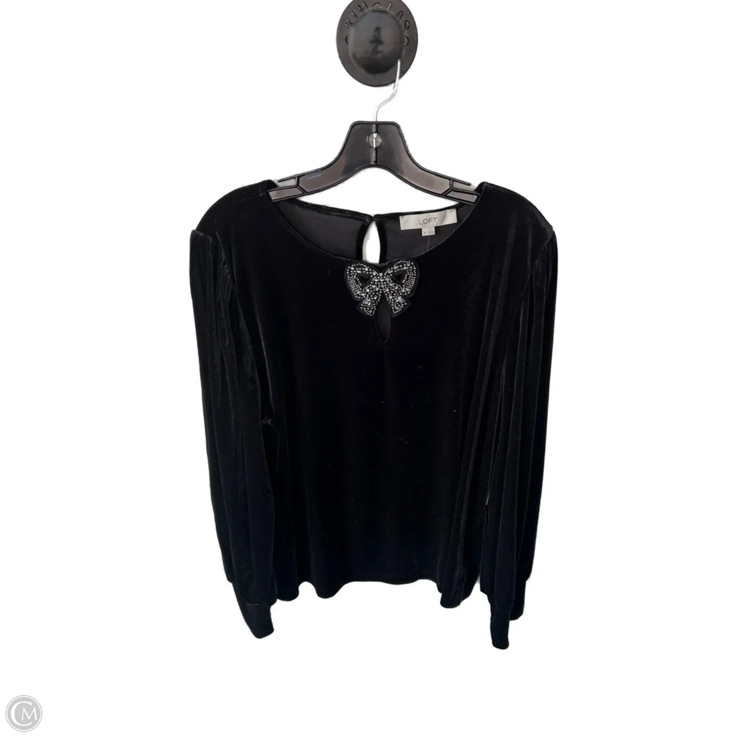 Top Long Sleeve By Loft In Black, Size: Xl