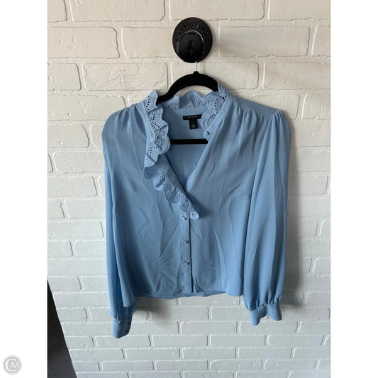 Top Long Sleeve By Halogen In Blue, Size: S