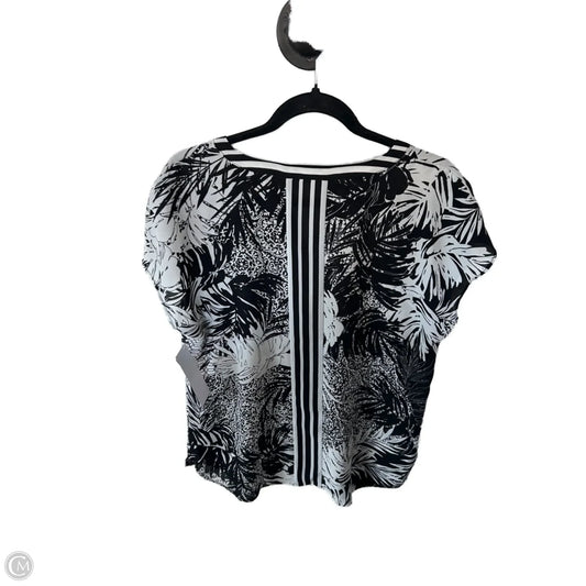 Top Sleeveless By Talbots In Black & White, Size: M