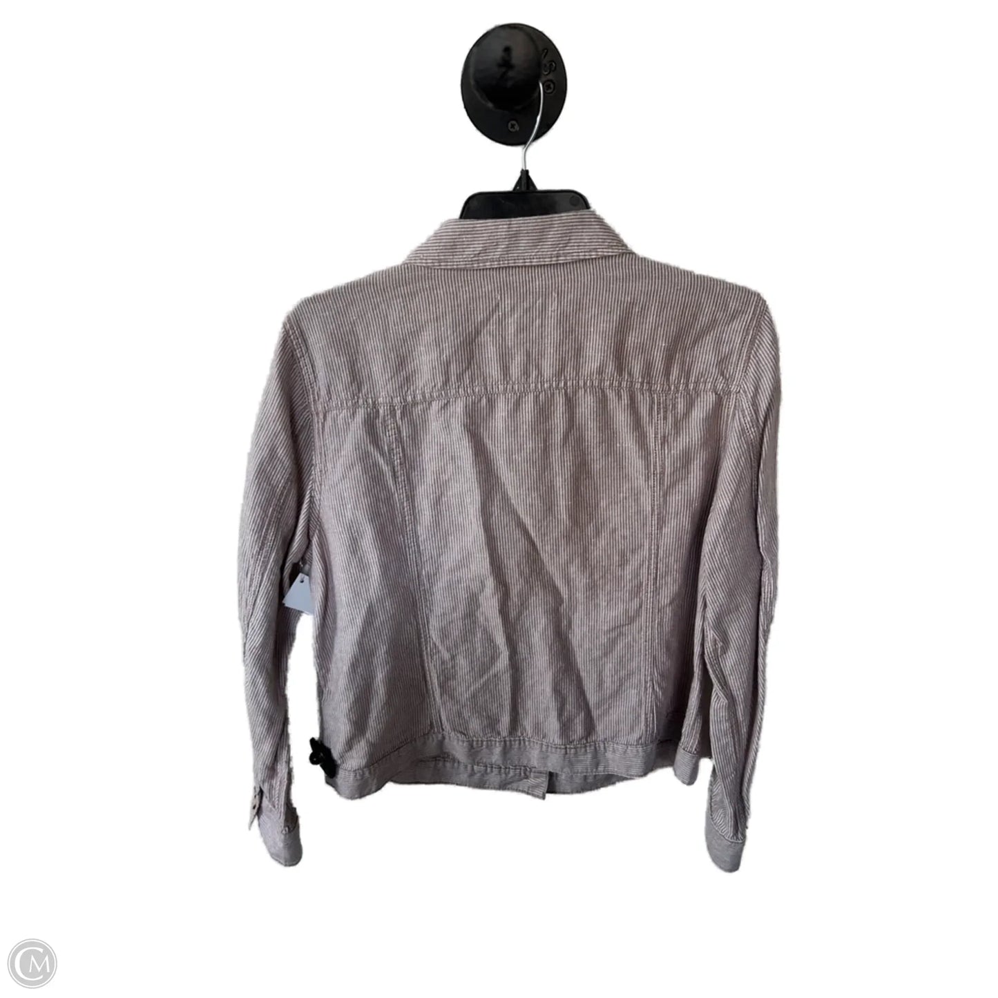 Jacket Other By Liz Claiborne In Brown & White, Size: L