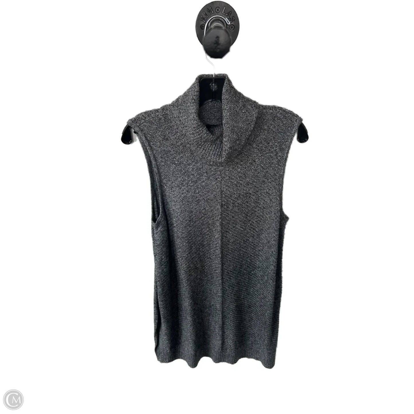 Sweater Short Sleeve By Apt 9 In Grey, Size: M