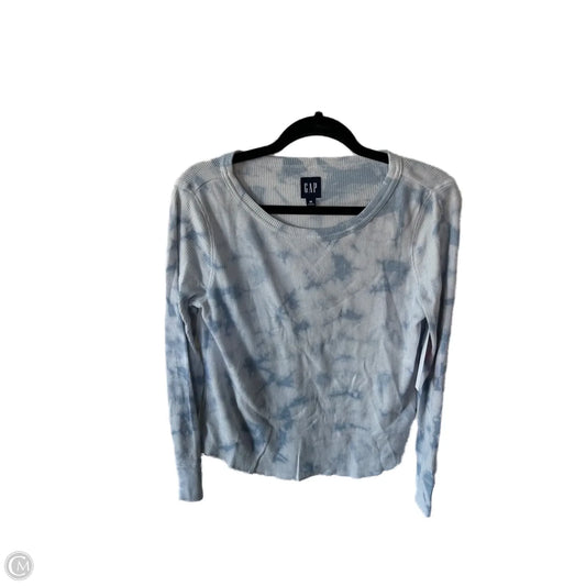 Top Long Sleeve Basic By Gap In Blue, Size: M