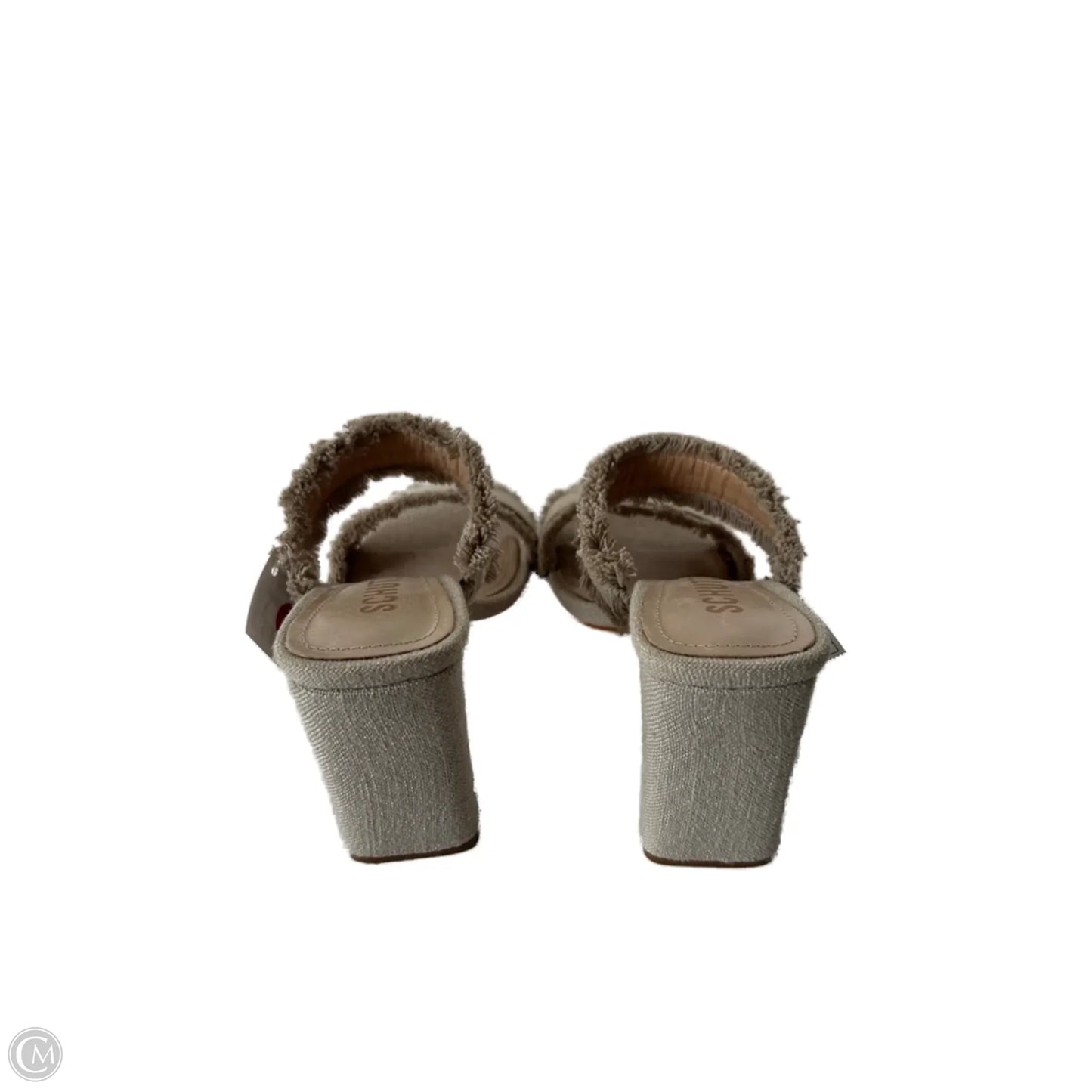 Sandals Heels Block By Cmb In Tan, Size: 7