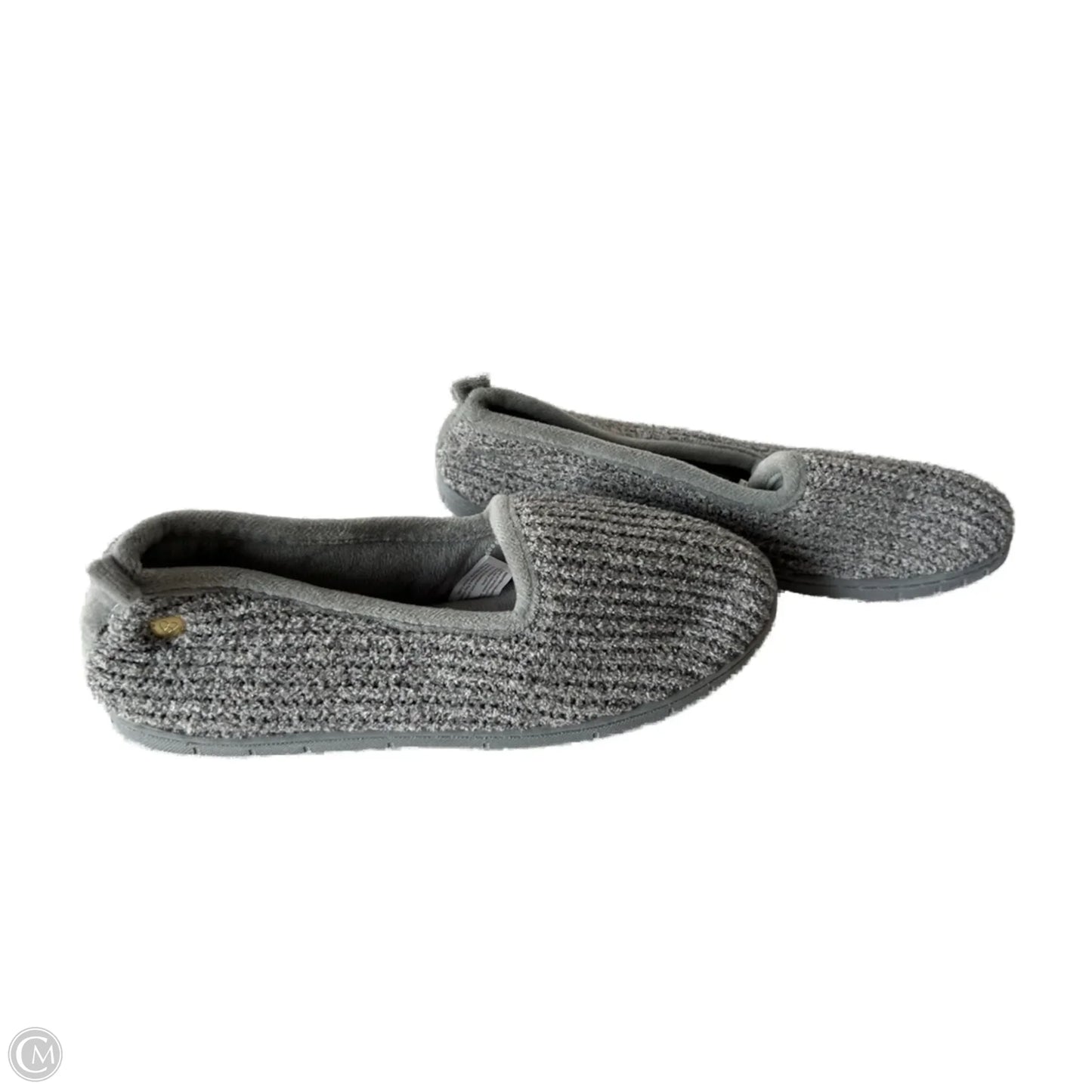 Slippers By Clothes Mentor In Grey, Size: 7.5