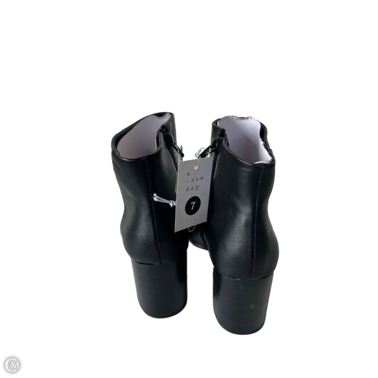 Boots Ankle Heels By A New Day In Black, Size: 7