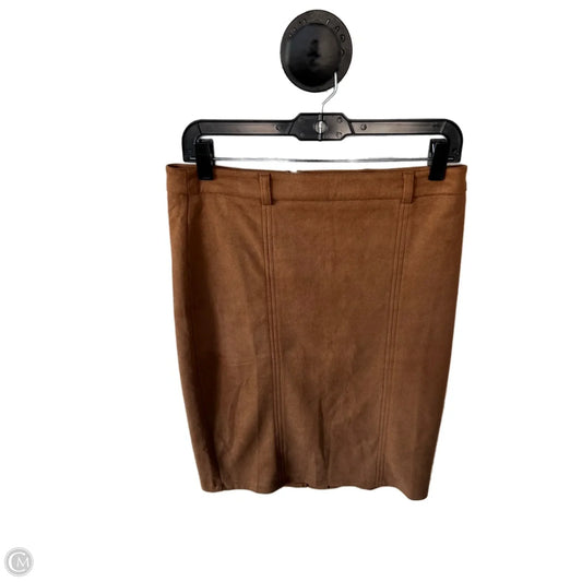 Skirt Mini & Short By Clothes Mentor In Brown, Size: 12