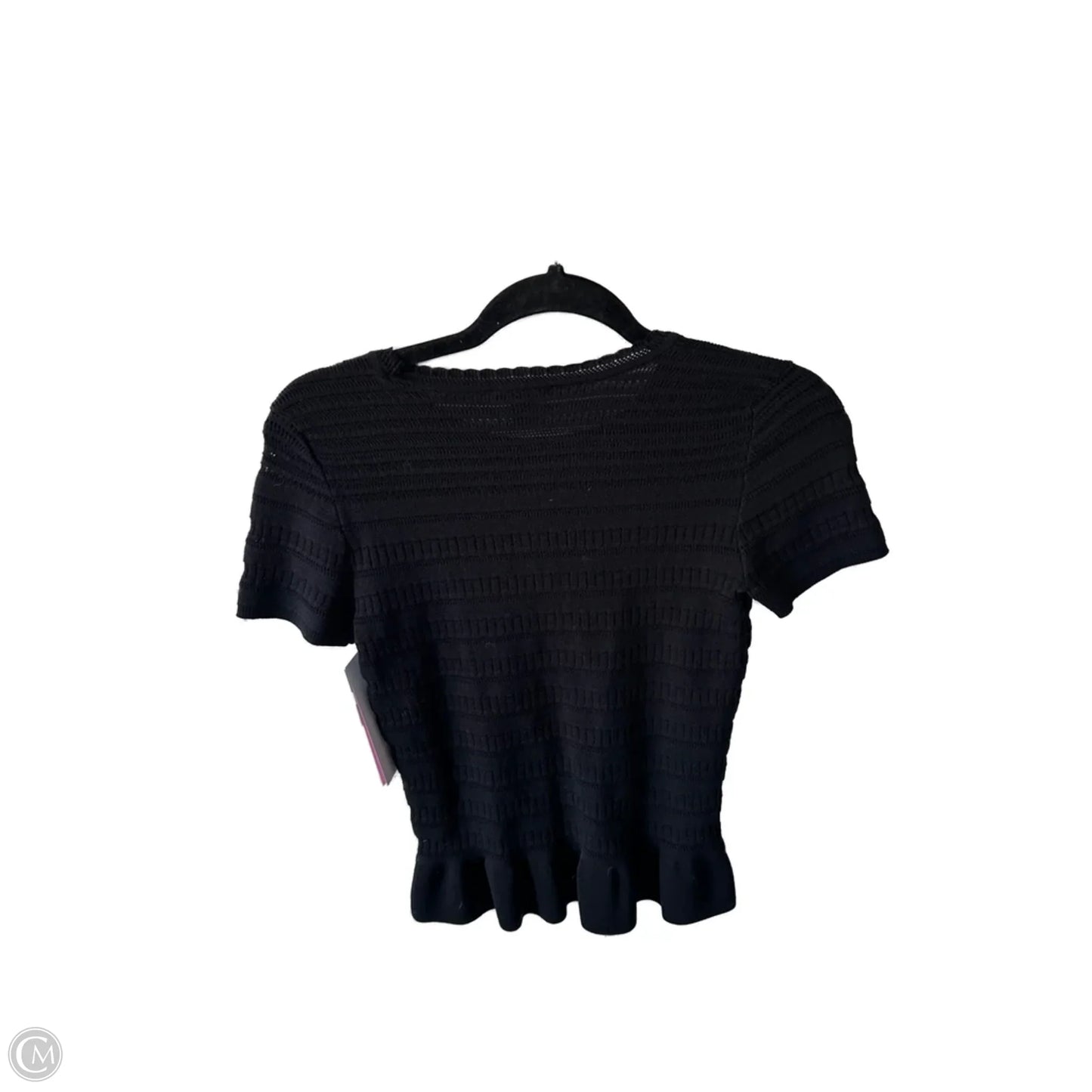 Sweater Short Sleeve By Ann Taylor In Black, Size: Xxsp