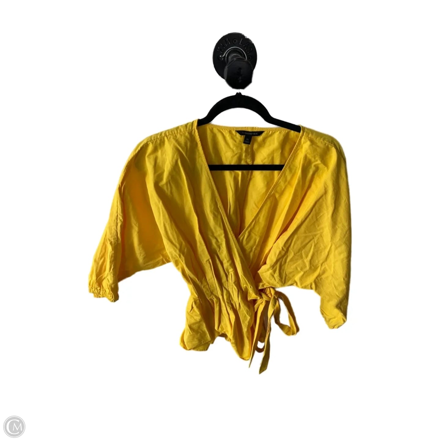 Top Long Sleeve By Banana Republic In Yellow, Size: Xs