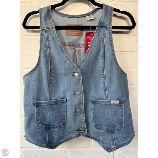 Vest Other By Levis In Blue Denim, Size: M