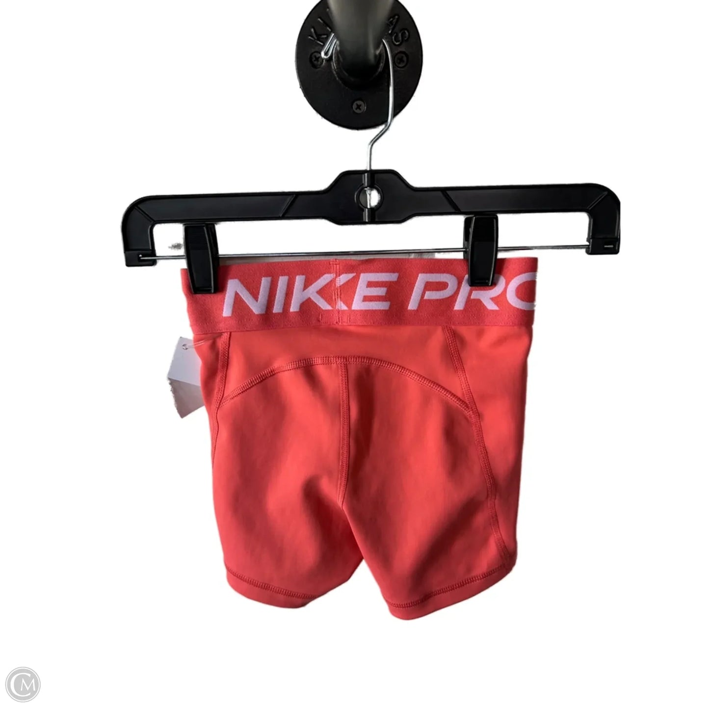 Athletic Shorts By Nike In Orange & White, Size: 0